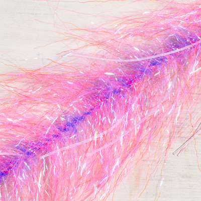 Sparse Shrimp Candy Pink/Lavender 5D Brush features a lifelike lavender core which anchors a flurry of shrimpy pinks and lavender pearlescent pieces that wiggle and undulate in the salt or fresh water.