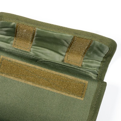 Olive Cordura Tool Pouch, with velcro closure detail
