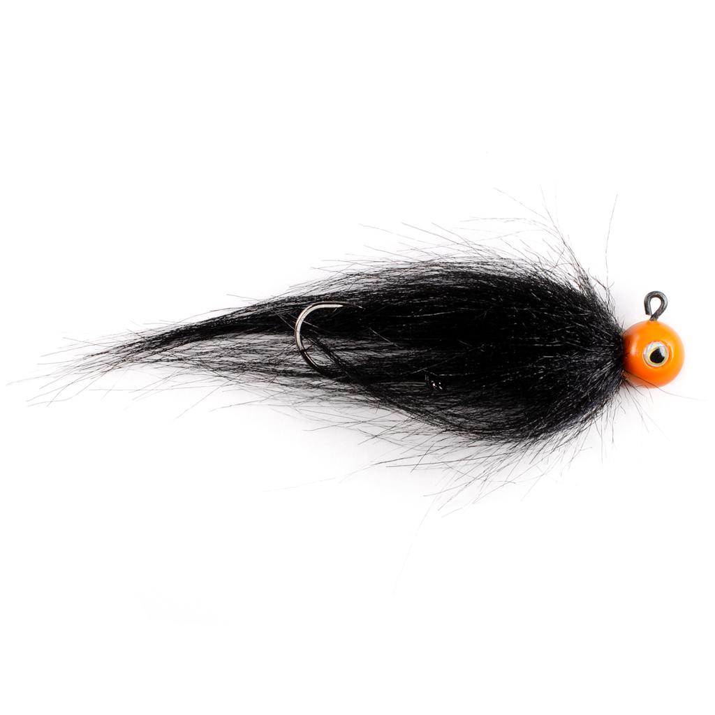 Black Leech-Orange Egg - 4 | Jackson Hole Fly Company