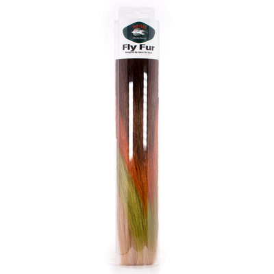 The Trout (Earthtones) 4 Pack Fly Fur contains one piece each of Brown, Rust, Tan, and Olive furs.